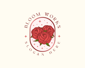 Rose Flower Bloom logo design