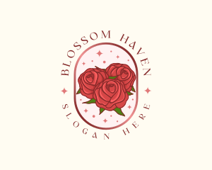 Rose Flower Bloom logo design