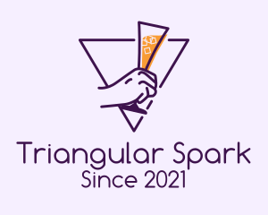 Triangular Cocktail Drink logo