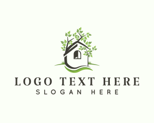 Tree - House Tree Landscaping logo design