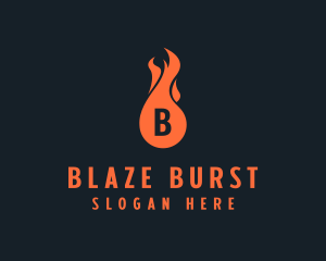 Fire Burning Flame  logo design