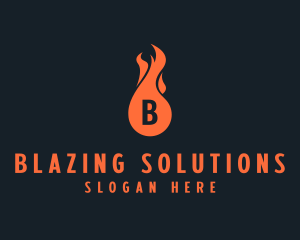 Fire Burning Flame  logo design