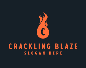 Fire Burning Flame  logo design