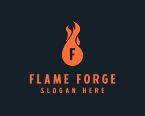 Fire Burning Flame  logo design