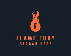 Fire Burning Flame  logo design