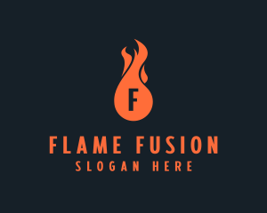 Fire Burning Flame  logo design