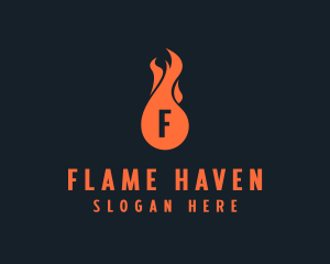 Fire Burning Flame  logo design