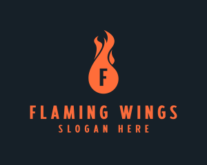 Fire Burning Flame  logo design