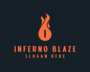 Fire Burning Flame  logo design