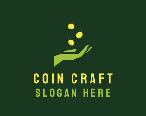 Coin Currency Hand logo