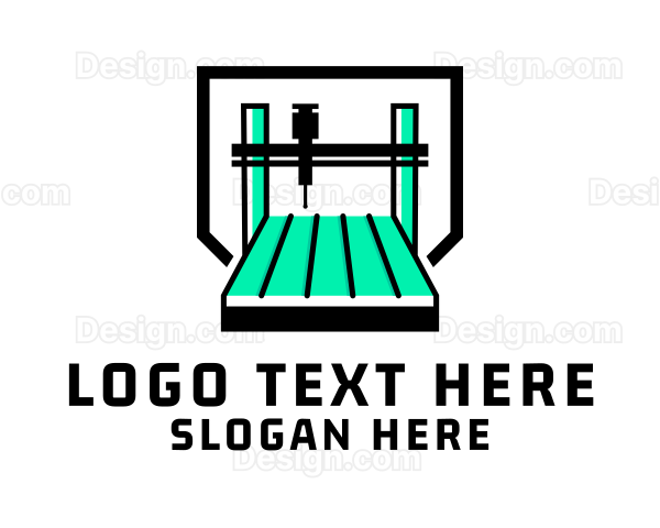 Industrial CNC Machine Logo