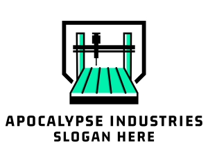 Industrial CNC Machine logo design