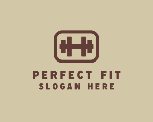 Fitness Dumbbell Gym logo design