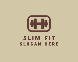 Fitness Dumbbell Gym logo design