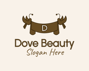 Dove Bird Banner logo