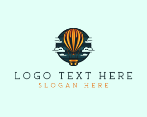 Travel Hot Air balloon  logo