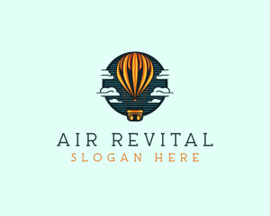 Travel Hot Air balloon  logo design