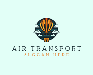 Travel Hot Air balloon  logo design