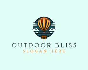 Travel Hot Air balloon  logo design