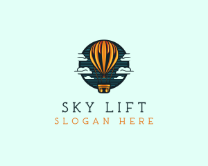 Travel Hot Air balloon  logo design