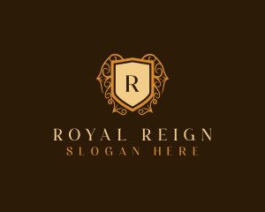 Royal University Shield logo design