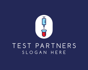 Syringe Test Tube logo