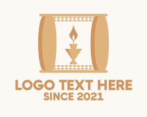 Religious Pillar Candle  logo