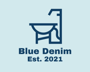 Blue Bathroom Sink  logo design