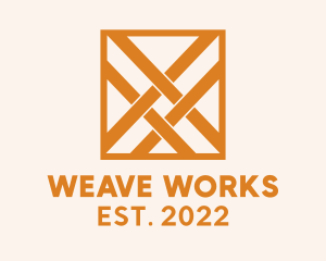 Orange Square Weave Textile  logo