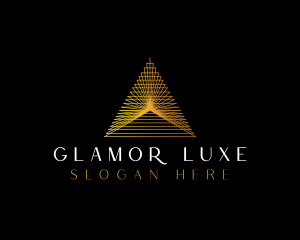 Luxe Pyramid Triangle logo design