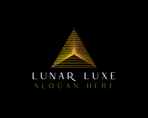 Luxe Pyramid Triangle logo design