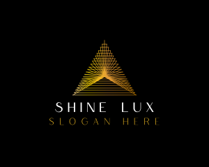 Luxe Pyramid Triangle logo design