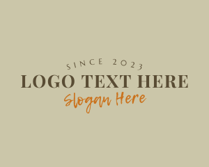 Stylish Retro Wordmark logo