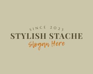 Stylish Retro Wordmark logo design