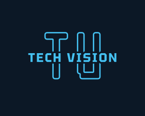 Futuristic Cyber Tech  logo design