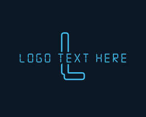 Futuristic Cyber Tech  Logo