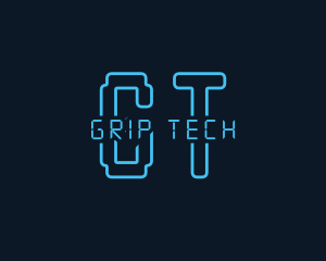 Futuristic Cyber Tech  logo design