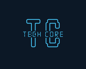 Futuristic Cyber Tech  logo design