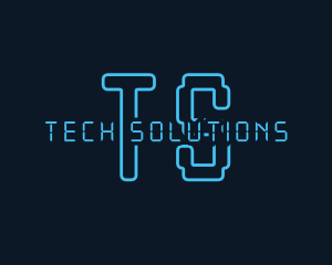 Futuristic Cyber Tech  logo design