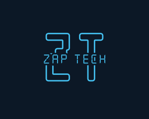 Futuristic Cyber Tech  logo design