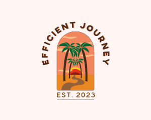 Pathway Road Beach logo design