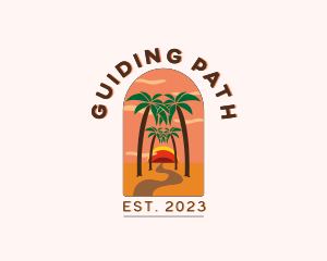 Pathway Road Beach logo design