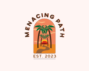 Pathway Road Beach logo design