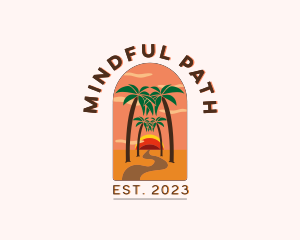 Pathway Road Beach logo design