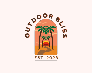 Pathway Road Beach logo design