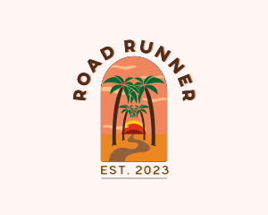 Pathway Road Beach logo design