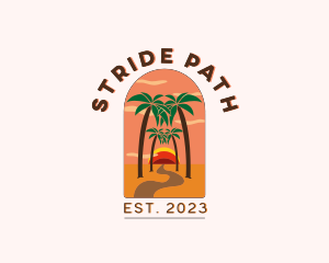 Pathway Road Beach logo design