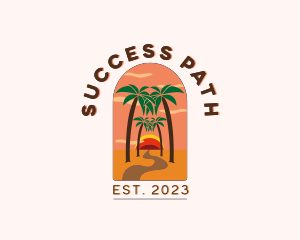 Pathway Road Beach logo design