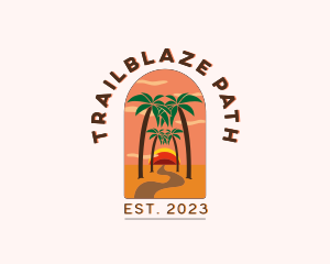 Pathway Road Beach logo design