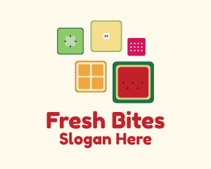 Cube Fresh Fruits logo design